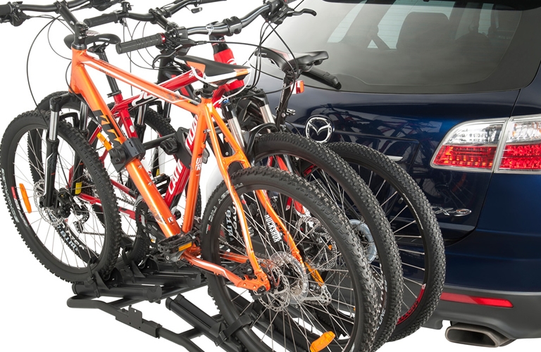 Car rental with store bike rack